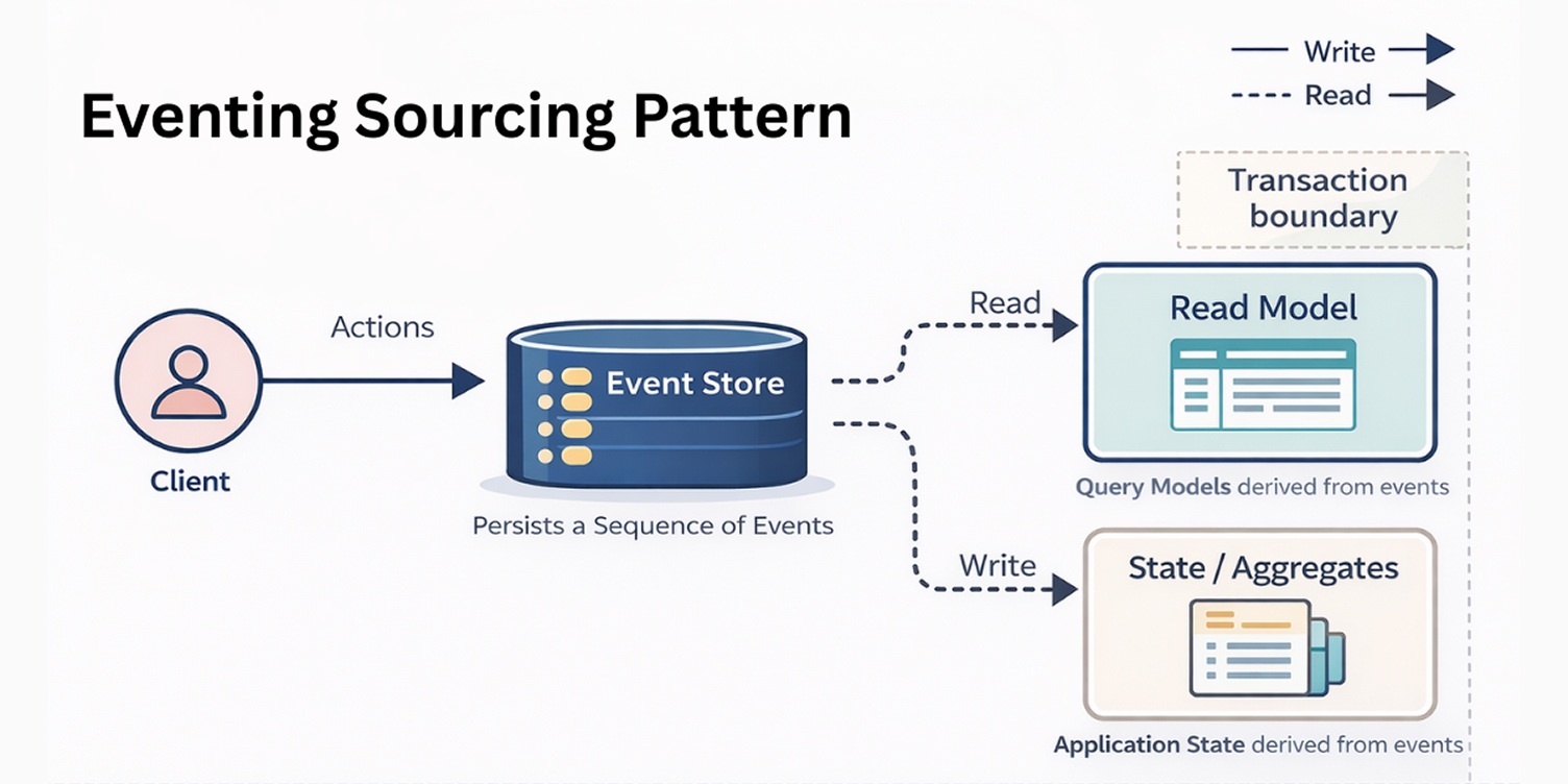 A snapshot of Event Sourcing Pattern